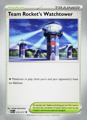 Team Rocket's Watchtower ASC 210/217 NM