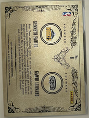 Kenneth Faried / Kawhi Leonard Panini Gold Standard - Claim to Fame Duals /10 (Back)