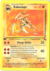 Kabutops (24) Rare Fossil 24/62 1st Edition NM