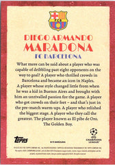 2023-24 Topps Deco UEFA Club Competitions - Artistry #NNO Diego Armando Maradona