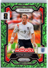 2026 Panini Prizm Monopoly FIFA World Cup #27 Wayne Rooney Green Wave Prizms