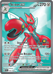 Scizor ex Ultra Rare SV05: Temporal Forces 195/162 NM
