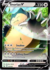 Snorlax V Ultra Rare SWSH01: Sword & Shield Base Set 141/202 NM