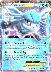 Glaceon EX Ultra Rare XY - Fates Collide 20/124 NM