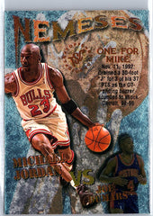 1995-96 Stadium Club #N10 Michael Jordan / Joe Dumars Nemeses