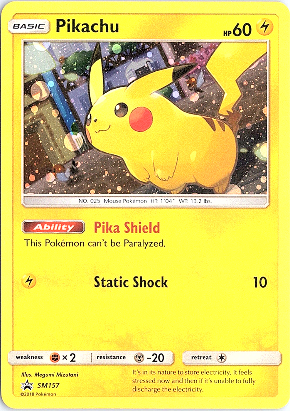Pikachu Promo SM Promos SM157 NM