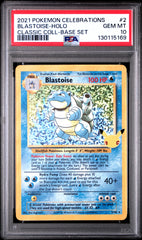 2021 Pokemon Celebrations Classic Collection #2 Blastoise-Holo Classic Coll-Base Set PSA 10