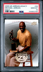 2009 Upper Deck Jordan Legacy Gold #94 Michael Jordan Gold PSA 10
