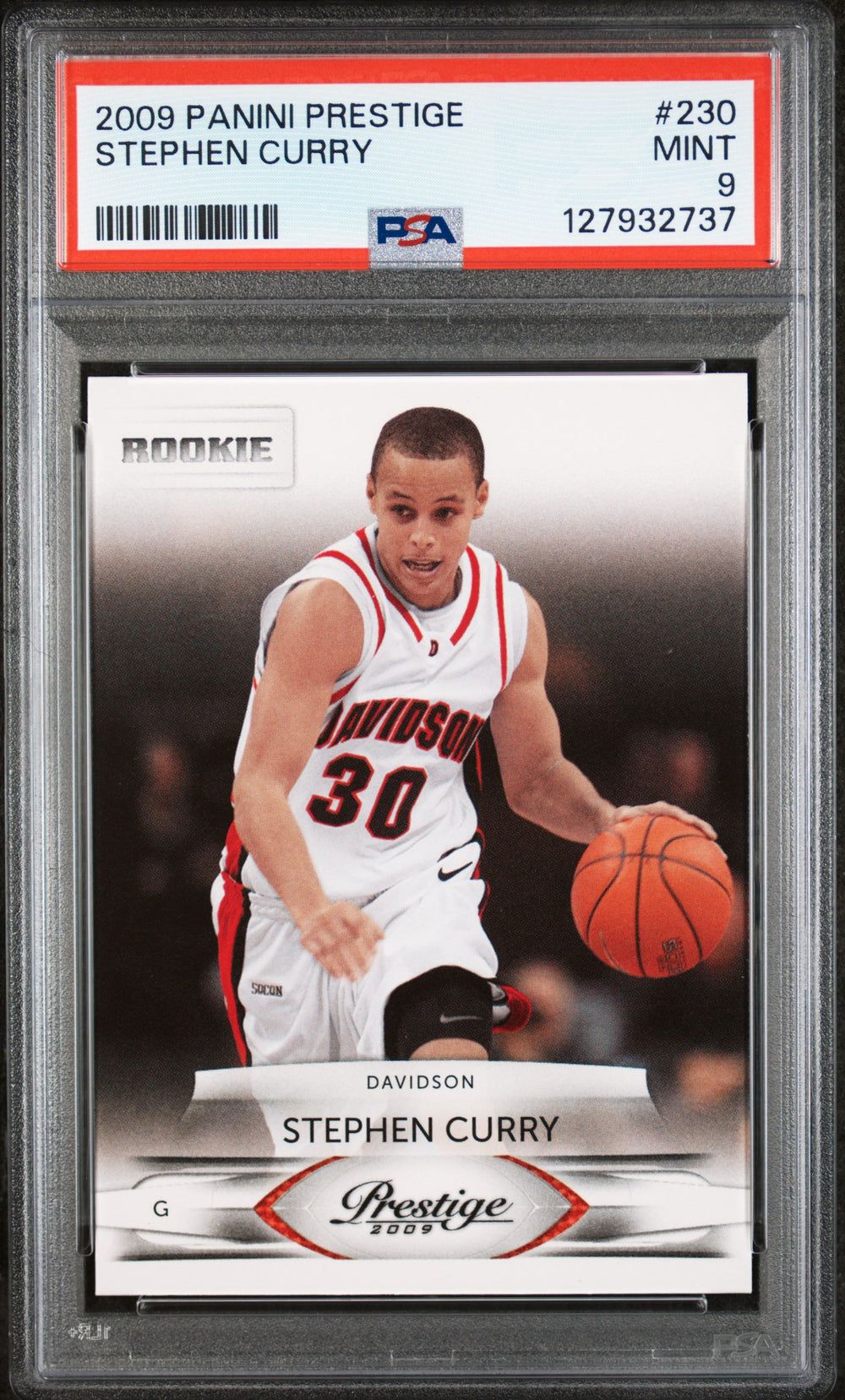 2009 Panini Prestige #230 Stephen Curry PSA 9