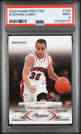2009 Panini Prestige #230 Stephen Curry PSA 9