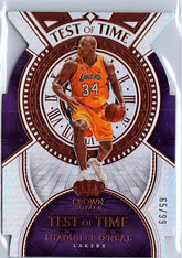 2022-23 Panini Crown Royale #2 Shaquille O'Neal Test of Time #/99