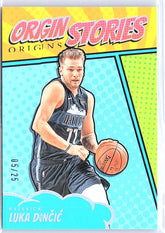 2024-25 Panini Origins #5 Luka Doncic Origin Stories Turquoise #/25