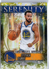 2025-26 Topps Chrome #SY-3 Stephen Curry Serenity Yellow Refractor #/275