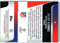 2025-26 Topps Chrome UEFA #154 Julián Alvarez Aqua X-Fractor #/199
