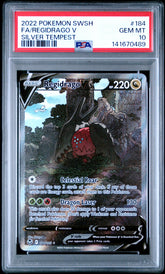 2022 Pokemon Silver Tempest #184 Regidrago V Silver Tempest PSA 10