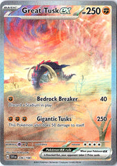 Great Tusk ex - Special Illustration Rare SV01: Scarlet & Violet 246/198 NM