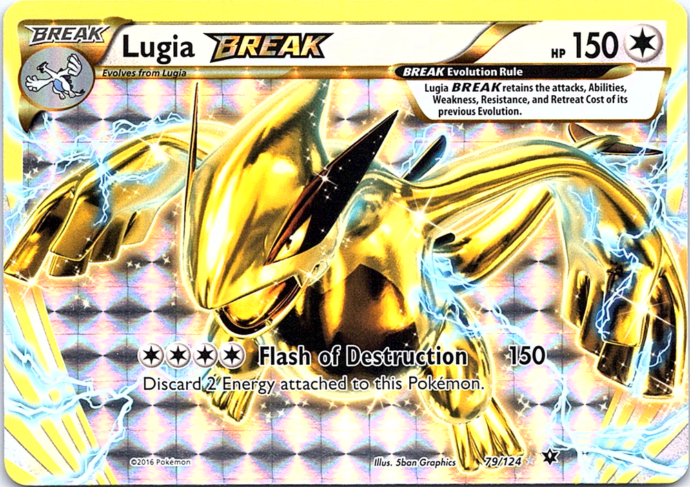 Lugia BREAK Rare BREAK XY - Fates Collide 79/124 NM