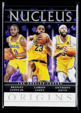 2024-25 Panini Origins - Nucleus Bronny James Jr. Anthony Davis LeBron James 11
