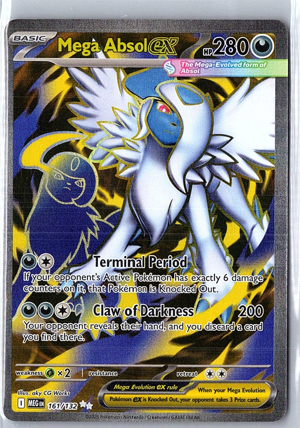 Mega Absol ex - Ultra Rare ME01: Mega Evolution 161/132 NM