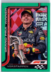 2025 Topps Chrome Formula 1 #99 Max Verstappen Teal Refractor #/299