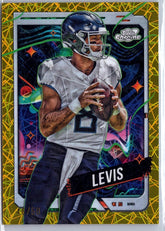 2024 Topps Chrome Cosmic #98 Will Levis Gold Interstellar Refractors #/50