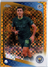 2025-26 Topps Chrome UEFA Club Competitions #171 Rodri Gold X-Fractor #/50