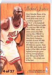 1995-96 Fleer #4 Michael Jordan Flair Hardwood Leader