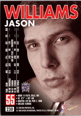 1998-99 SkyBox Premium Jason Williams 230 Sacramento Kings (Back)
