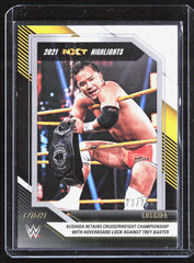 2022 Panini NXT 2.0 WWE - 2021 NXT Highlights Black and Gold Kushida 21 /75