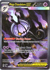 Mega Chandelure ex Special Illustration Rare ME05: Pitch Black 115/084 NM