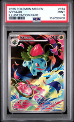 2025 Pokemon Meg En-Mega Evolution #134 Ivysaur Illustration Rare PSA 9