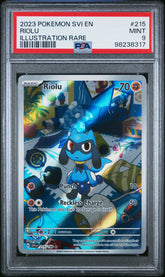 2023 Pokemon Svi En-Scarlet & Violet #215 Riolu Illustration Rare PSA 9