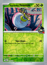 Team Rocket's Tarountula DRI 019/182 Reverse Holo NM