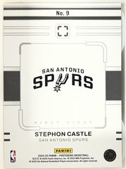 Stephon Castle Panini Photogenic - First Night Lava 9 NM (Back)