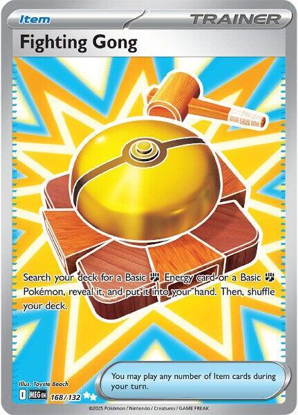Fighting Gong Ultra Rare ME01: Mega Evolution 168/132 NM
