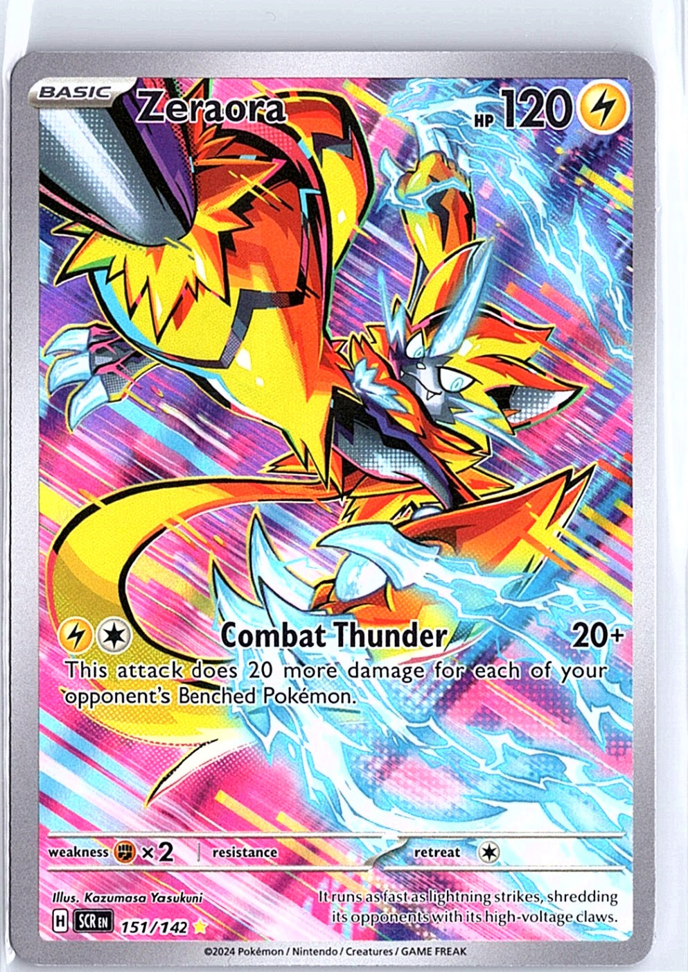 Zeraora Illustration Rare SV07: Stellar Crown 151/142 NM