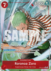 Roronoa Zoro - (Alternate Art) R The Azure Sea's Seven OP14-015 NM