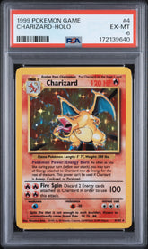 1999 Pokemon Game #4 Charizard-Holo PSA 6