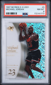 1997 Skybox E-X2001 #9 Michael Jordan PSA 8