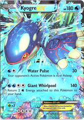 Kyogre EX Ultra Rare XY - Primal Clash 54/160 NM