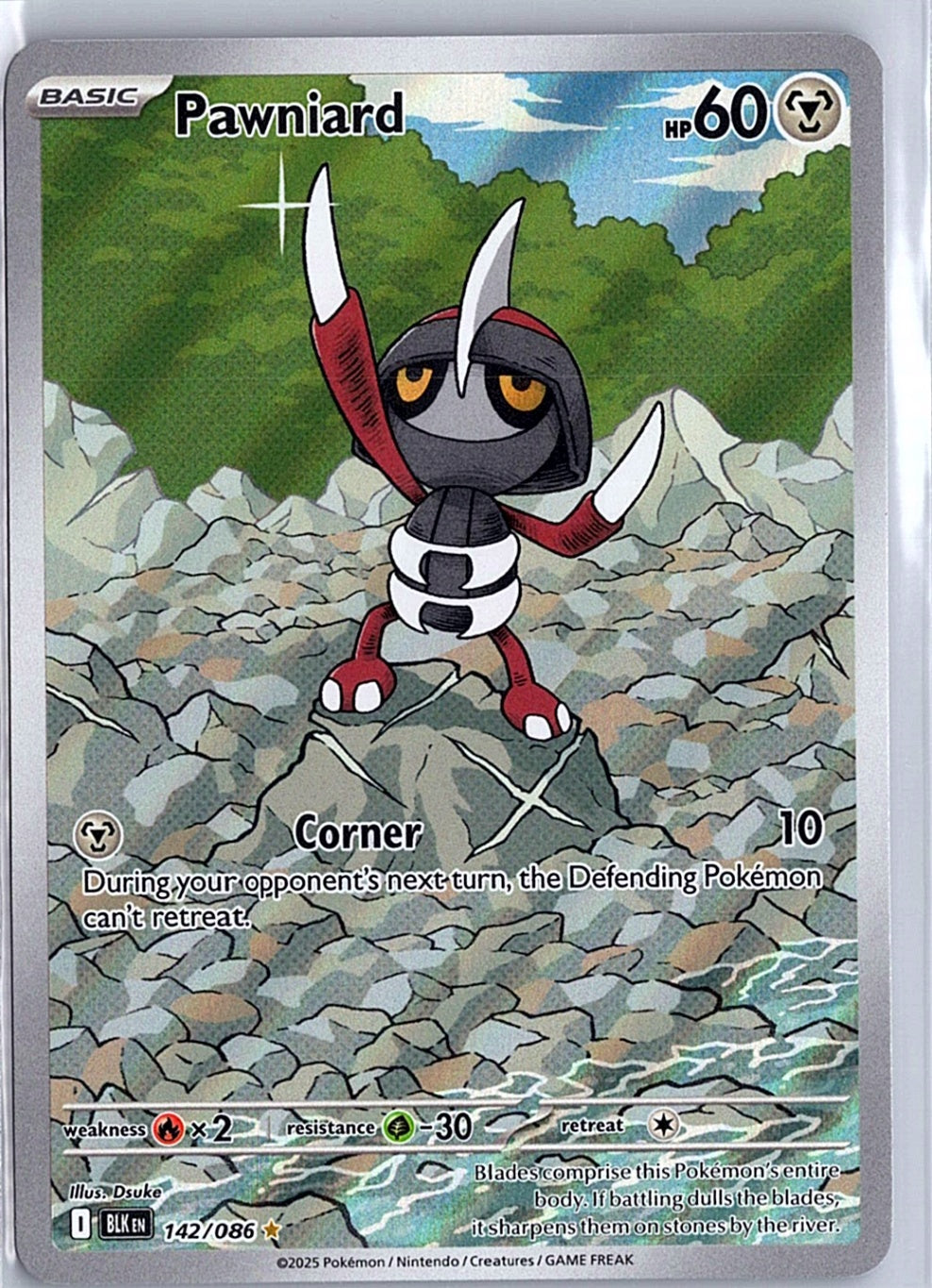 Pawniard Illustration Rare SV: Black Bolt 142/086 NM