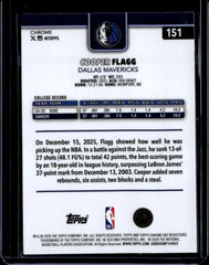 2025-26 Topps Chrome Update #151 Cooper Flagg