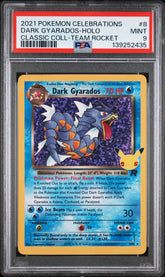 2021 Pokemon Celebrations Classic Collection #8 Dark Gyarados-Holo Classic Coll-Team Rocket PSA 9