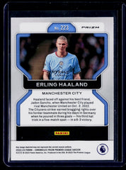2022-23 Panini Chronicles - Prizm Premier League Purple Mojo #223 Erling Haaland