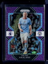 2022-23 Panini Chronicles - Prizm Premier League Purple Mojo #223 Erling Haaland