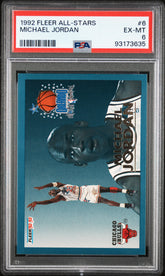 1992 Fleer All-Stars #6 Michael Jordan PSA 6