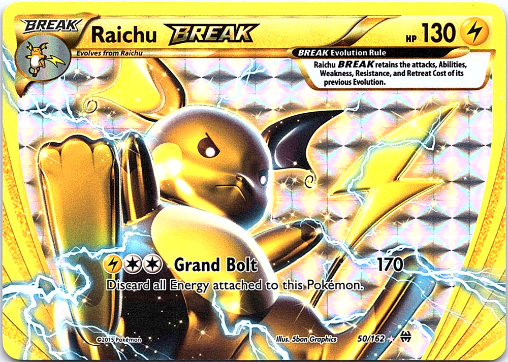 Raichu BREAK Rare BREAK XY - BREAKthrough 50/162 NM