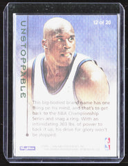 1995-96 SkyBox E-XL - Unstoppable Shaquille O'Neal 12 Basketball Orlando Magic