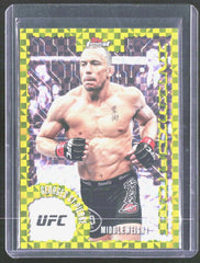2025 Topps Finest UFC - Intimidators Checkerboard Refractors Georges St-Pierre