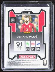 2026 Panini Prizm Monopoly FIFA WC Four Corners Blue Wave Prizms Gerard Piqué